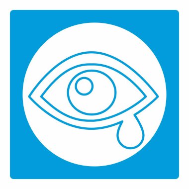 Göz Sınavı 4 - Beyaz Ay Biçimi - Basit illüstrasyon, Düzenlenebilir vuruş, Tasarım şablonu vektörü, baskılar, posterler, reklamlar, duyurular, bilgi grafikleri vs..