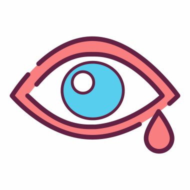 Göz Sınavı 4 - Satır Kesimi Biçimi - Basit illüstrasyon, Düzenlenebilir vuruş, Tasarım şablonu vektörü, baskılar, posterler, reklamlar, duyurular, bilgi grafikleri vs..