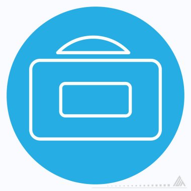 Yüzün Simge Vektörü 2 - Mavi Gözler Biçimi - Basit illüstrasyon, Düzenlenebilir vuruş, Tasarım şablonu vektörü, baskılar, posterler, reklamlar, duyurular, bilgi grafikleri, vs..