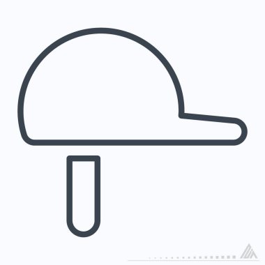 Simge Polo - Satır Biçimi - Basit illüstrasyon, Düzenlenebilir vuruş, Tasarım şablonu vektörü, baskılar, posterler, reklamlar, duyurular, bilgi grafikleri vs..