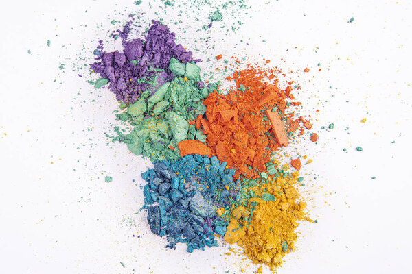 Broken Multicolor Eye Shadow, Background textures. 