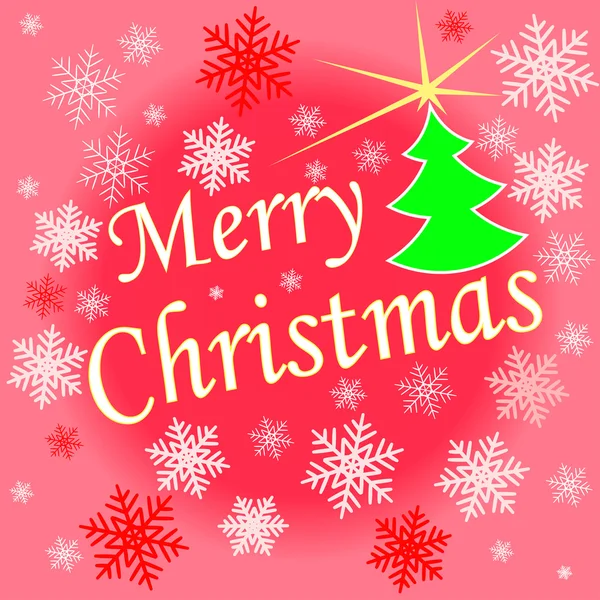Schönen Text Design Frohe Weihnachten auf rote Farbe Hintergrund