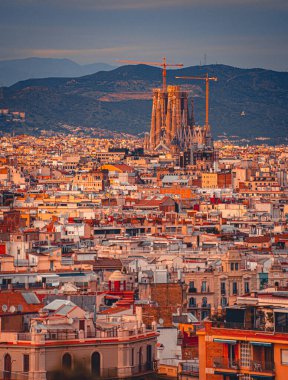 Barselona, İspanya 2020. Hava görünümü