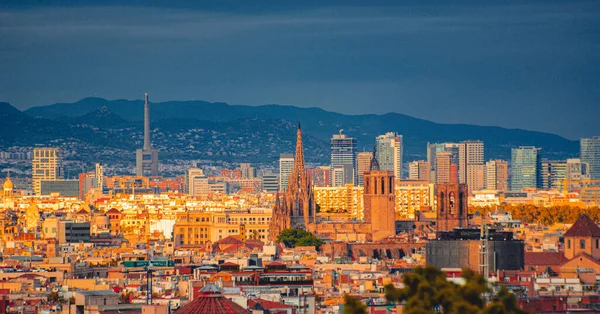 Vista Panormica Sagrada Familia Ciudad Barcelona Espagne 2020 — Photo