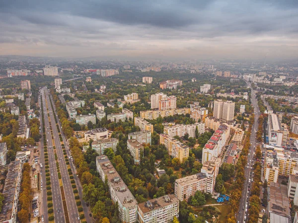 Чисінау Столиця Республіки Молдова Панорамний Вид Дрона — стокове фото