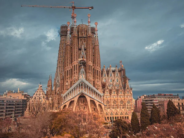 Sagrada Familia Antonio Gaudi Barcelona Spain 2021 — стокове фото