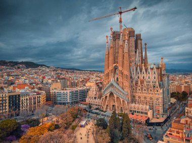 Sagrada Familia Antonio Gaudi Barselona İspanya, 2021
