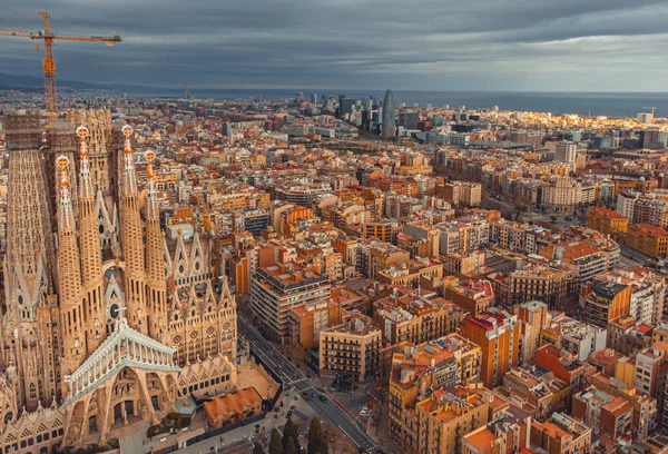 Barcelona Spanien April 2021 Sagrada Familia Barcelona Stockbild