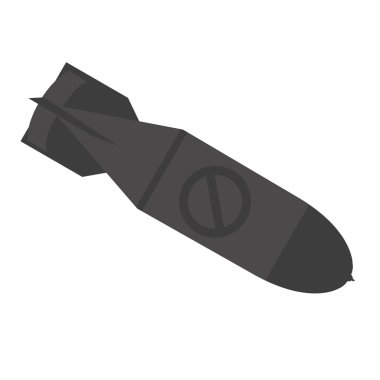 beyaz zemin üzerine havadan bomba