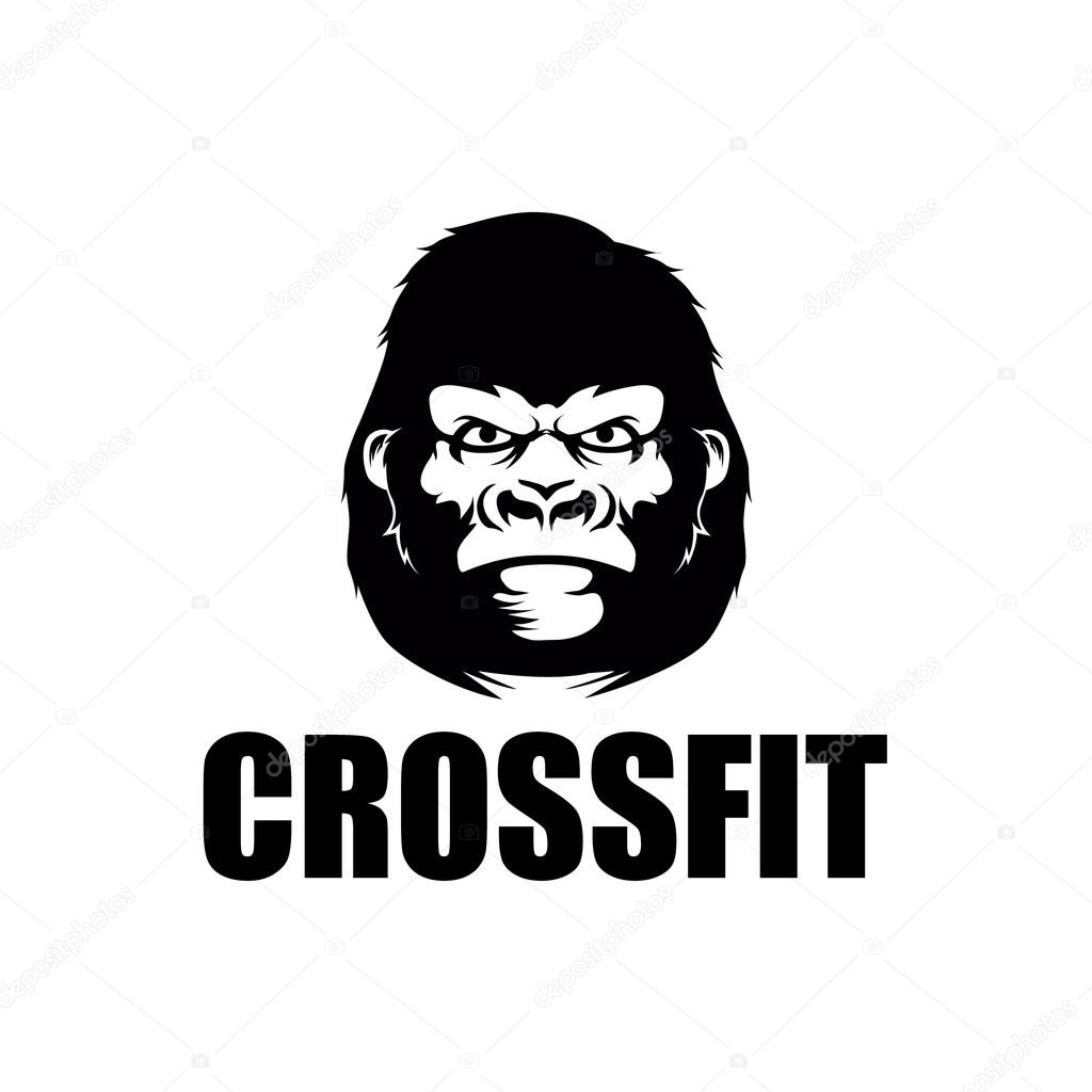 Gorilla face vector.Angry Gorilla logo
