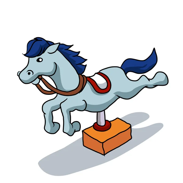 Illustrazione di cavallo meccanico — Vettoriale Stock