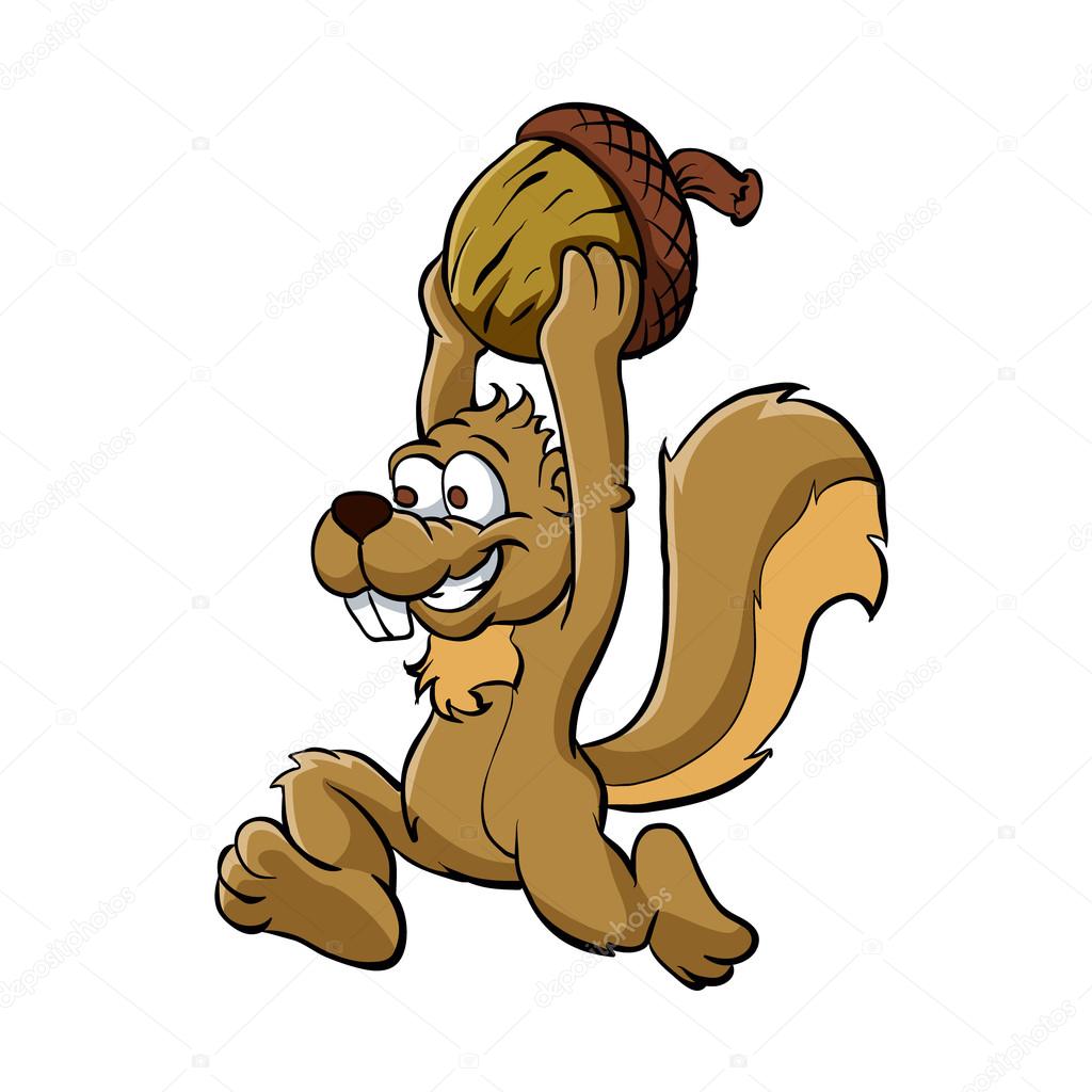 Squirrel Mascot Holding Nut Stock Vector Image by ©Milesthone #106852168 Squirrel Mascot Holding Nut Stock Vector Image by ©Milesthone #106852168