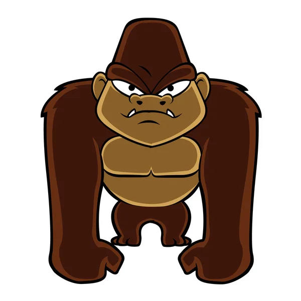 Geometriska gorilla.cartoon gorilla — Stock vektor