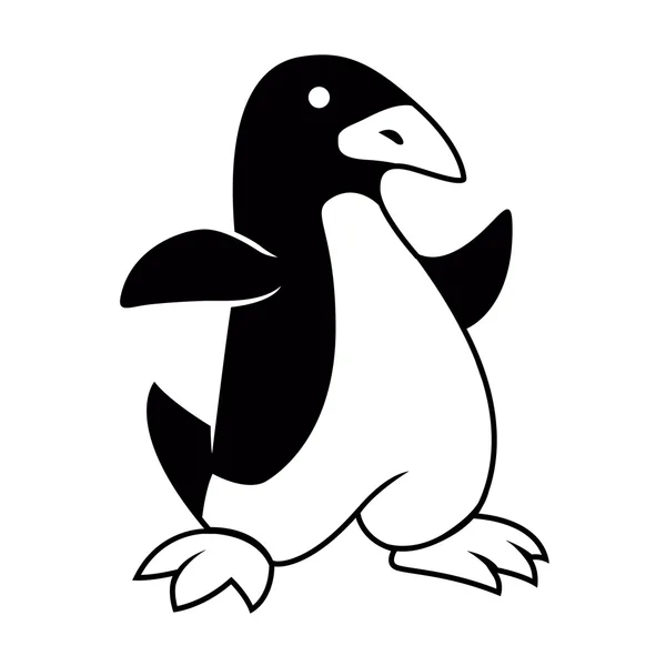 幾何学的な penguin.penguin の図. — ストックベクタ