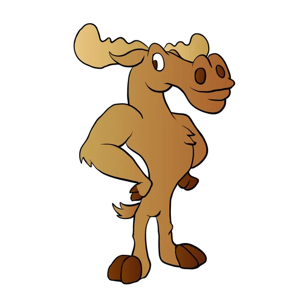 Legrační moose vektorové ilustrace — Stockový vektor