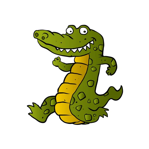 Illustration vectorielle crocodile.caricature — Image vectorielle