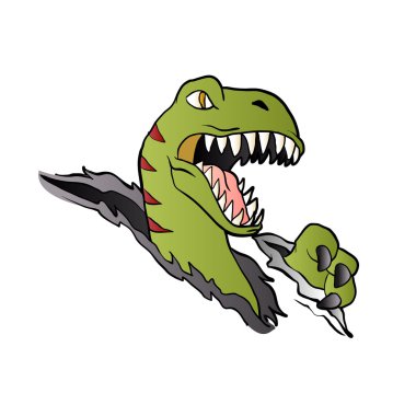VelociRaptor dinozor vektör çizim