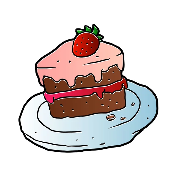 Εικονογράφηση φέτα του Cake.vector — Διανυσματικό Αρχείο