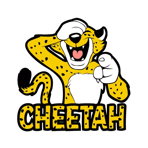 타고 cheetah.vector 그림 — 스톡 벡터