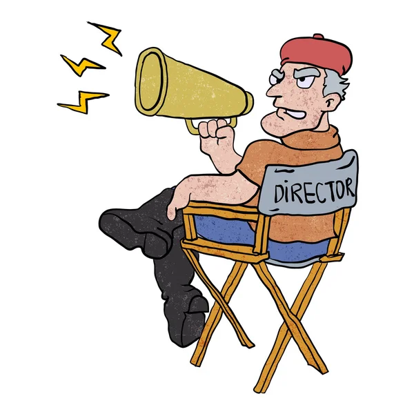 Zeichentrickfilm director.vector illustration — Stockvektor