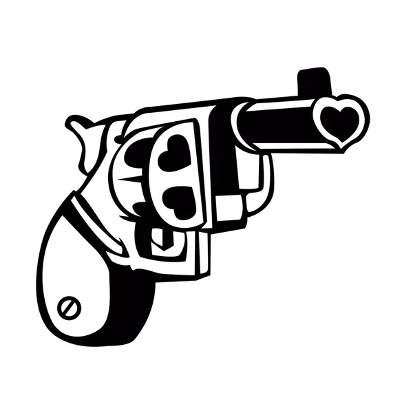 Amor gun.vector ilustración — Archivo Imágenes Vectoriales