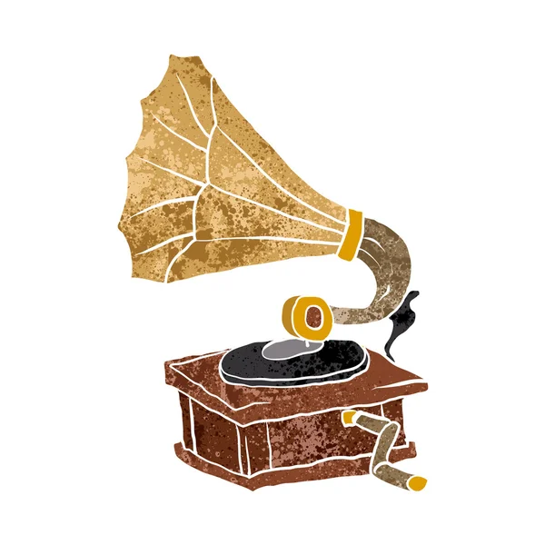 Illustration avec illustration gramophone.vector . — Image vectorielle