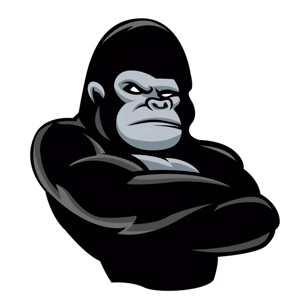 Boze gorilla icon.vector afbeelding. — Stockvector