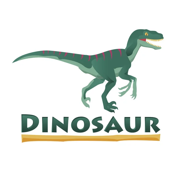 Velociraptor dinosaur.Vector Diseño EPS — Vector de stock