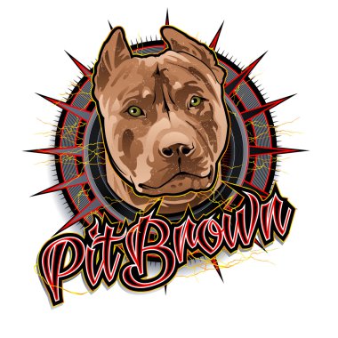 Çukur kahverengi köpek sanat