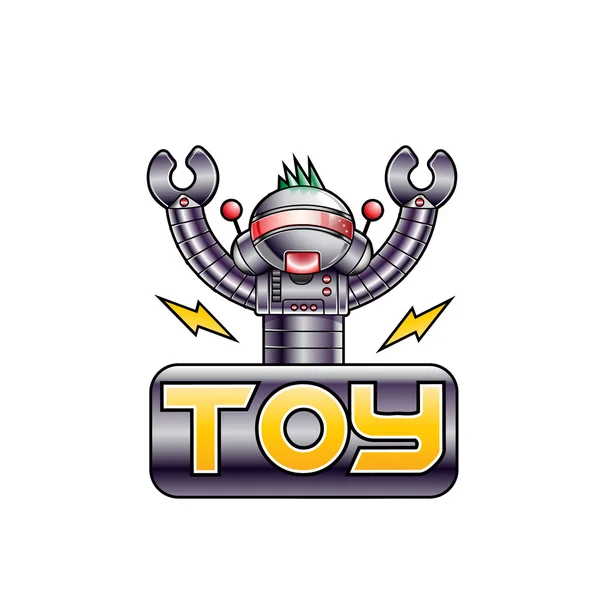 Vetor brinquedo robô elétrico —  Vetores de Stock