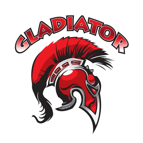 Spartanischer Helm, Gladiator — Stockvektor