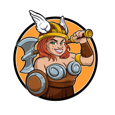 çizgi film barbar viking kız