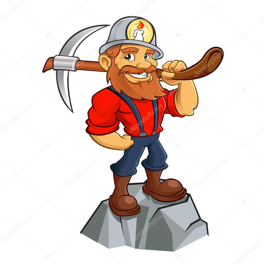 Prospector cartoon,miner funny