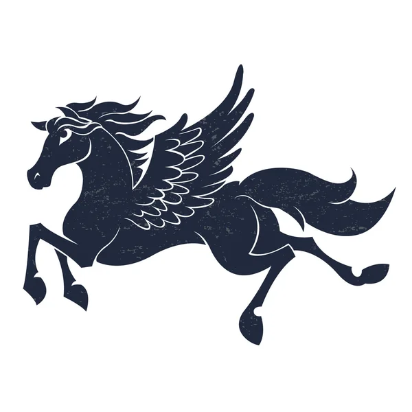 Illustrazione del pegaso blu — Vettoriale Stock