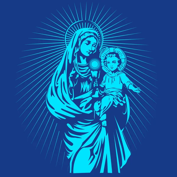 Mary mother of god — Stock Vector