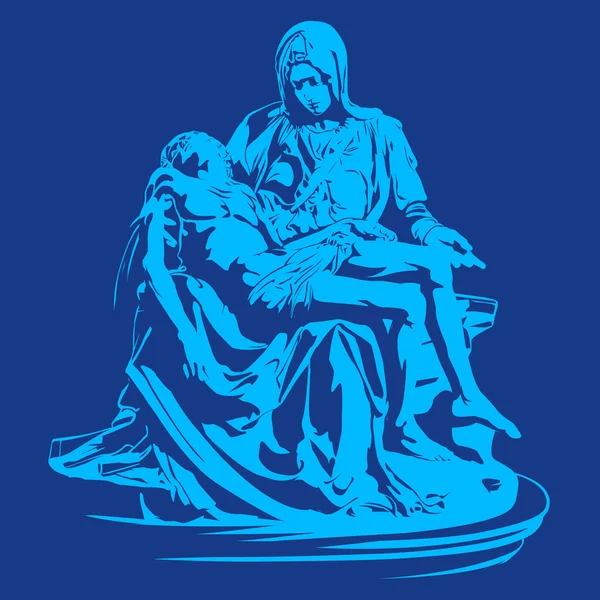 La Pieta, Pieta Μικελάντζελο , — Διανυσματικό Αρχείο
