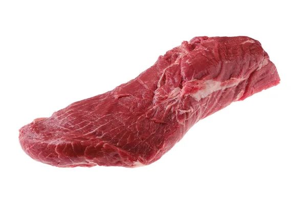 Raw Beef Tri Tip Roast Isoalted White Background — 스톡 사진