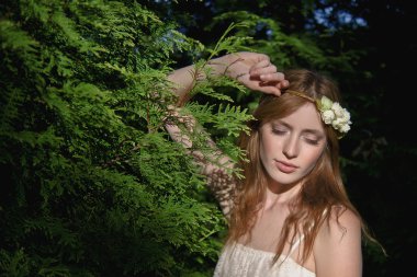 Mazı (bitki) bush poz güzel Bayan