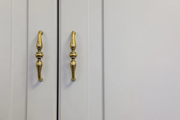 Copper wardrobe handle — Stock Photo, Image