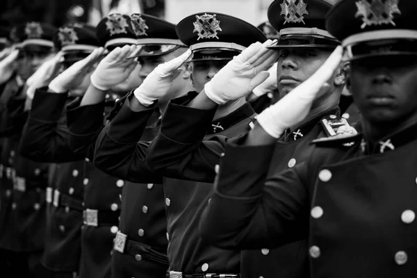 Salvador Bahia Brasil Setembro 2016 Desfile Militar Homenagem Independência Brasil — Fotografia de Stock