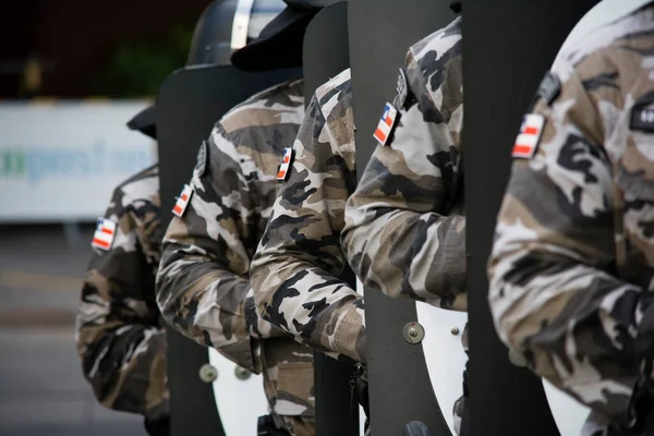 Salvador Bahia Brazilië September 2016 Militaire Parade Ter Ere Van — Stockfoto