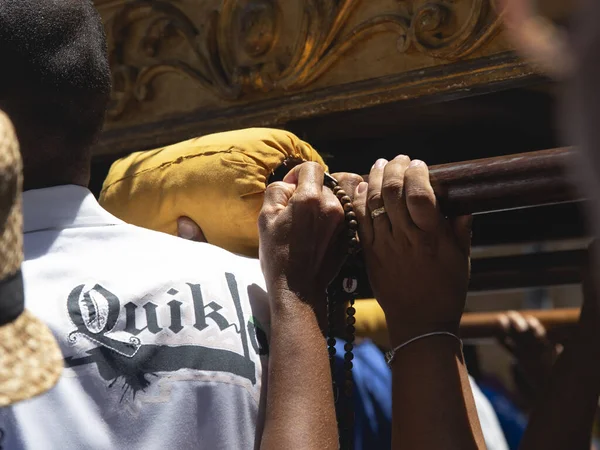 Salvador Bahia Brasil Diciembre 2018 Procesión Patrona Ciudad Salvador Nossa —  Fotos de Stock