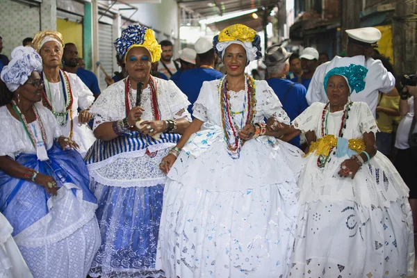 Święto Religijne Afrykańskiej Matrycy Candombl Zwane Marujo Olho Vivo Obchodzone — Zdjęcie stockowe