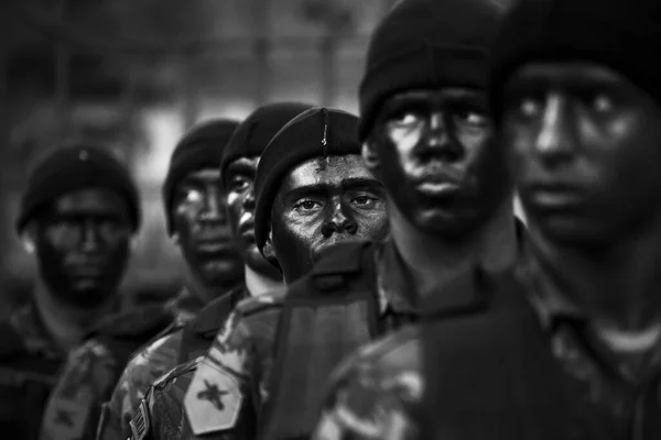 Сальвадор Баия Бразилия Сентября 2016 Года Военный Парад Честь Независимости — стоковое фото