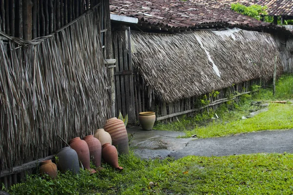 ブラジル バイーア州マラゴギピニョ 2018年9月1日 茅葺き屋根の家 — ストック写真