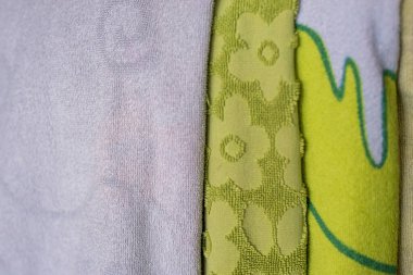 Konutların iç kısımları için kumaş dokusu. Canlı ve canlı renkler