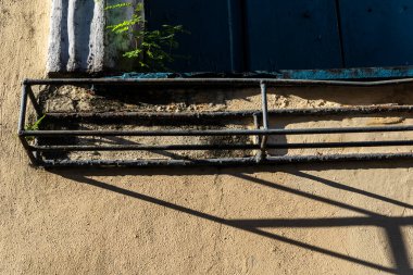 Eski pencere detayları renkli. Pelourinho, Salvador, Bahia, Brezilya.