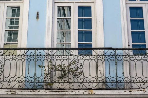 Anciennes Fenêtres Couleur Pelourinho Salvador Bahia Brésil — Photo