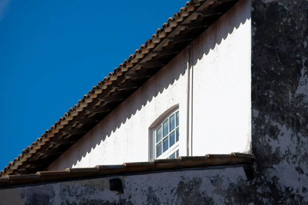 Stare Szczegóły Okna Kolorze Pelourinho Salvador Bahia Brazylia — Zdjęcie stockowe
