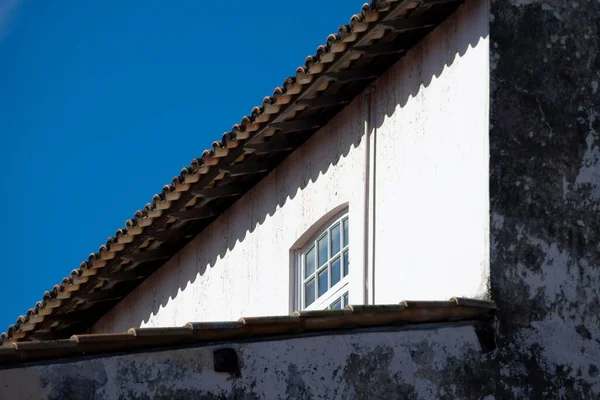 Vecchi Dettagli Della Finestra Colori Pelourinho Salvador Bahia Brasile — Foto Stock